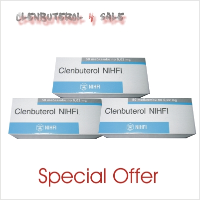 Clenbuterol 20 mcg 3 boxes 150 tabs / 20mcg